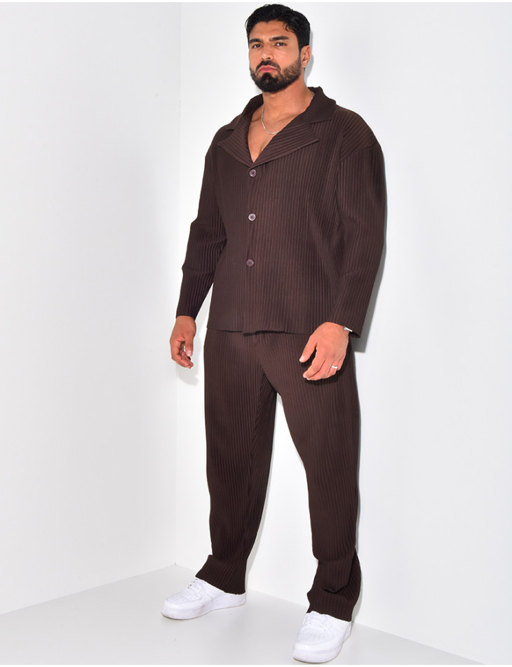 Ensemble Hemd Hose Plissee