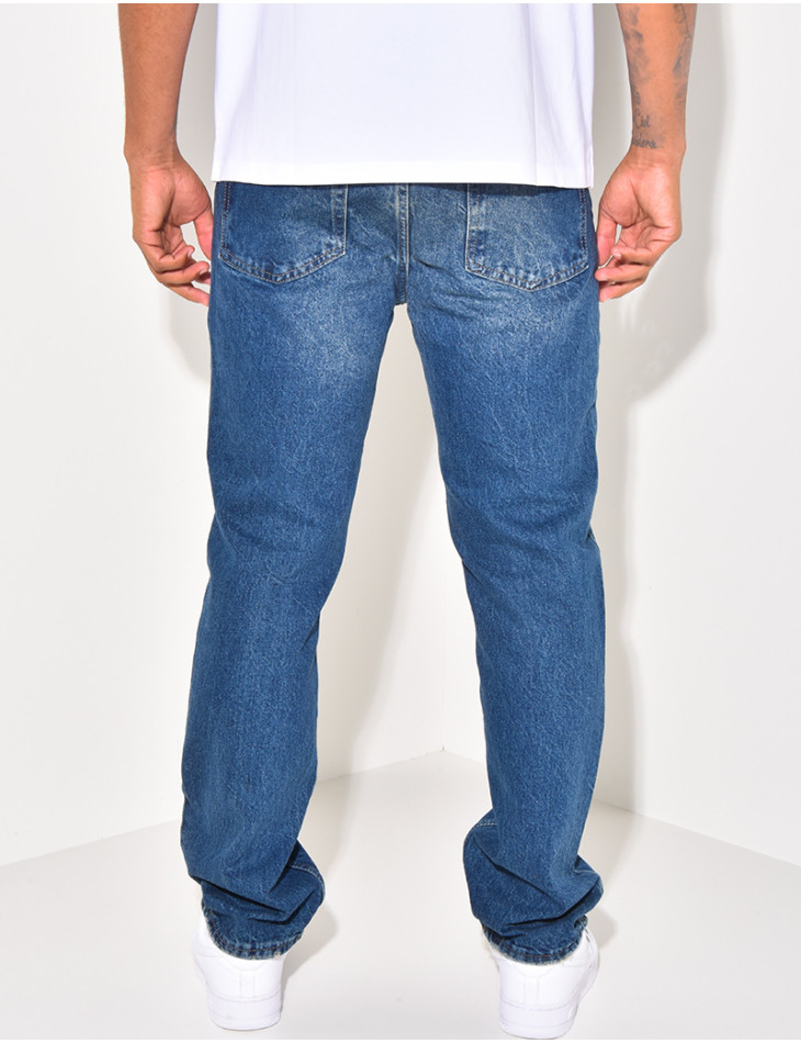 Jeans delavé homme pas cher clearance