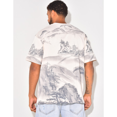 T-shirt à motifs