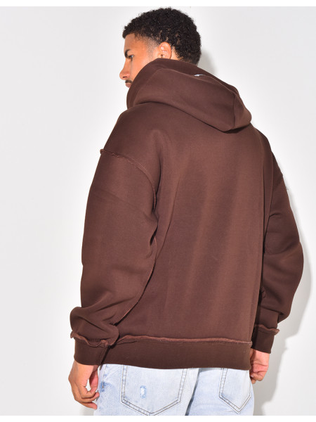 Jacket with ripped seams