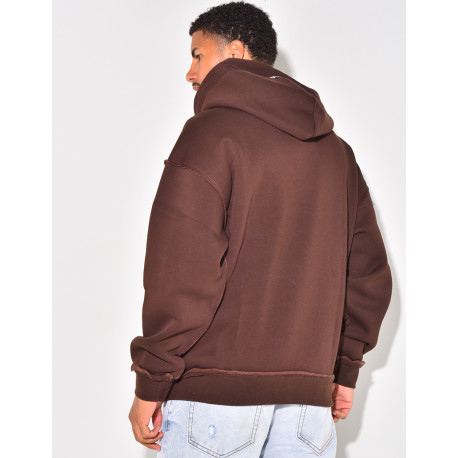 Jacket with ripped seams