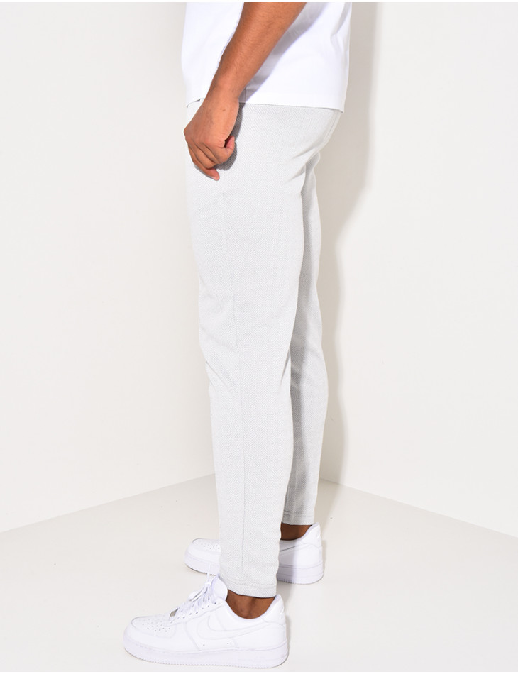 Pantalon à relief