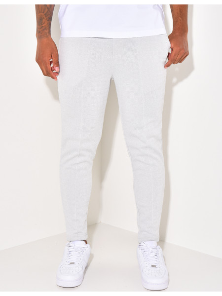 Pantalon à relief