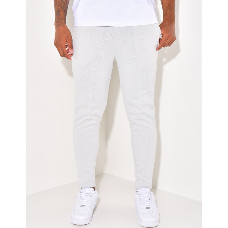 Pantalon à relief