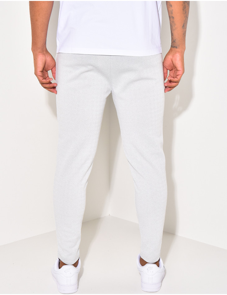Pantalon à relief