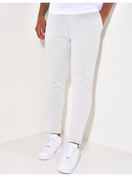 Pantalon à relief