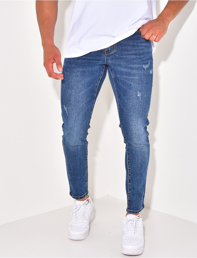Skinny Fashion Jeans Homme Slim Jeans