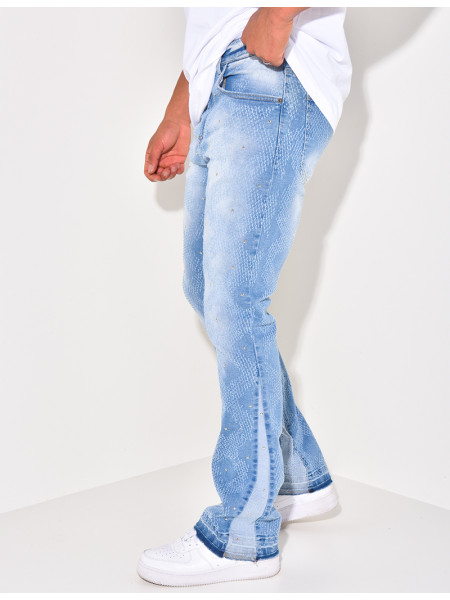 Jeans à perles
