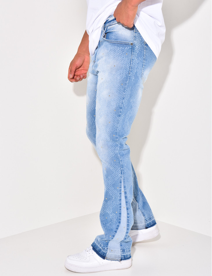 Jeans à perles