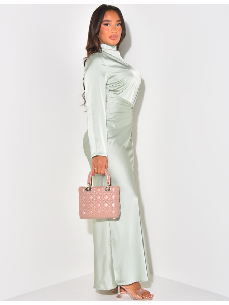 Satinkleid zum Binden