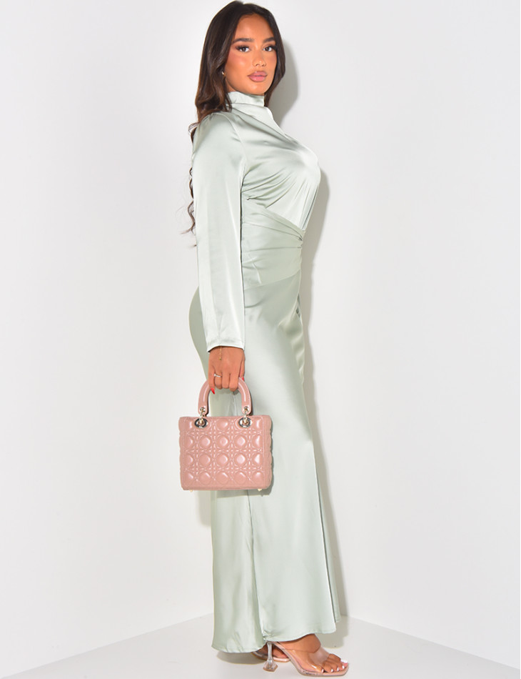 Satinkleid zum Binden