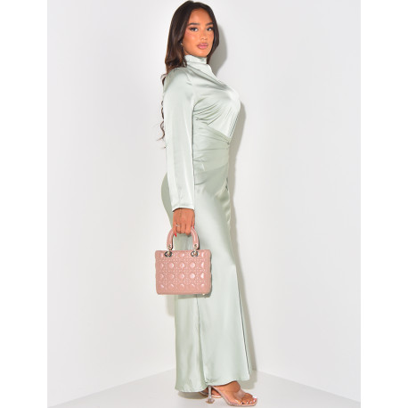 Satinkleid zum Binden