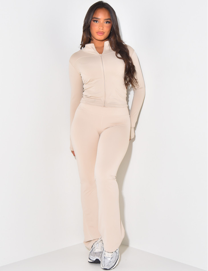 Pantalon taille haute moulant outlet