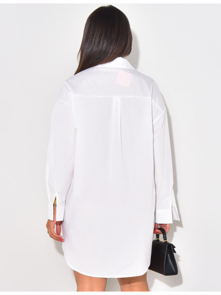 Oversize-Hemd basic mittellang