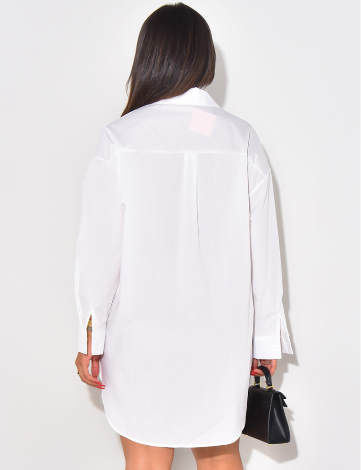 Oversize-Hemd basic mittellang
