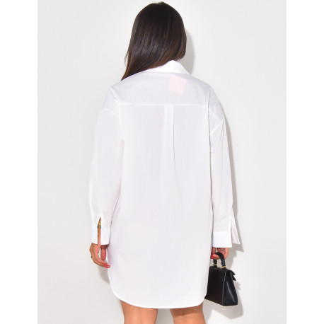 Oversize-Hemd basic mittellang