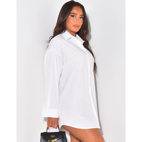 Oversize-Hemd basic mittellang