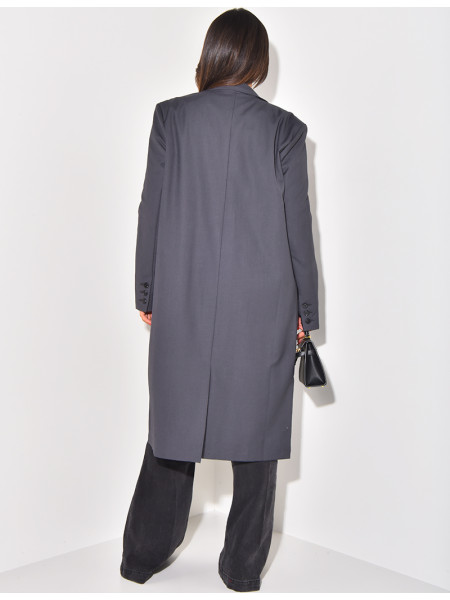 Lang- & Oversize-Blazer Boyfriend-Schnitt