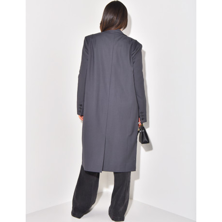 Lang- & Oversize-Blazer Boyfriend-Schnitt