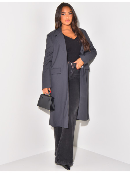 Lang- & Oversize-Blazer Boyfriend-Schnitt