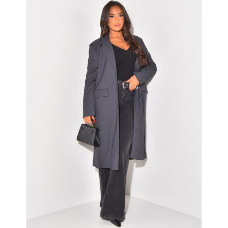 Lang- & Oversize-Blazer Boyfriend-Schnitt