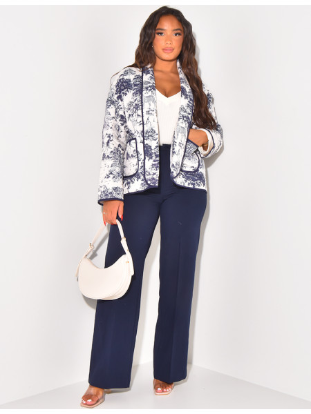 Gemusterte wasserdichte Jacke