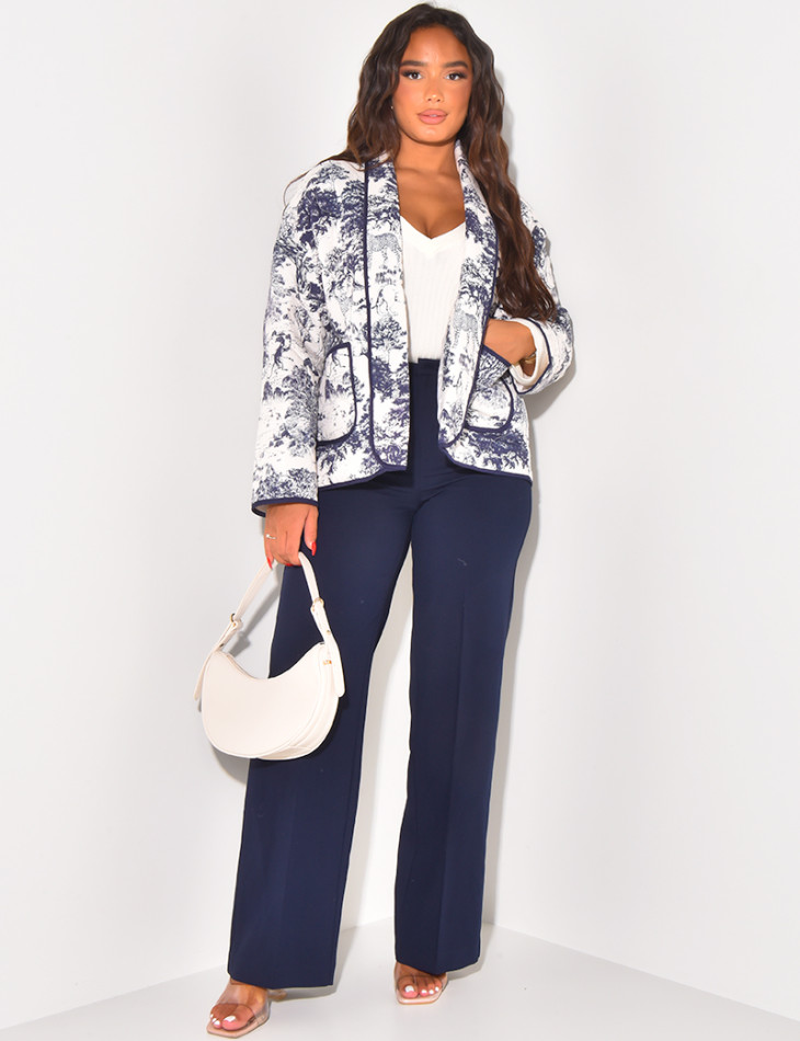 Gemusterte wasserdichte Jacke