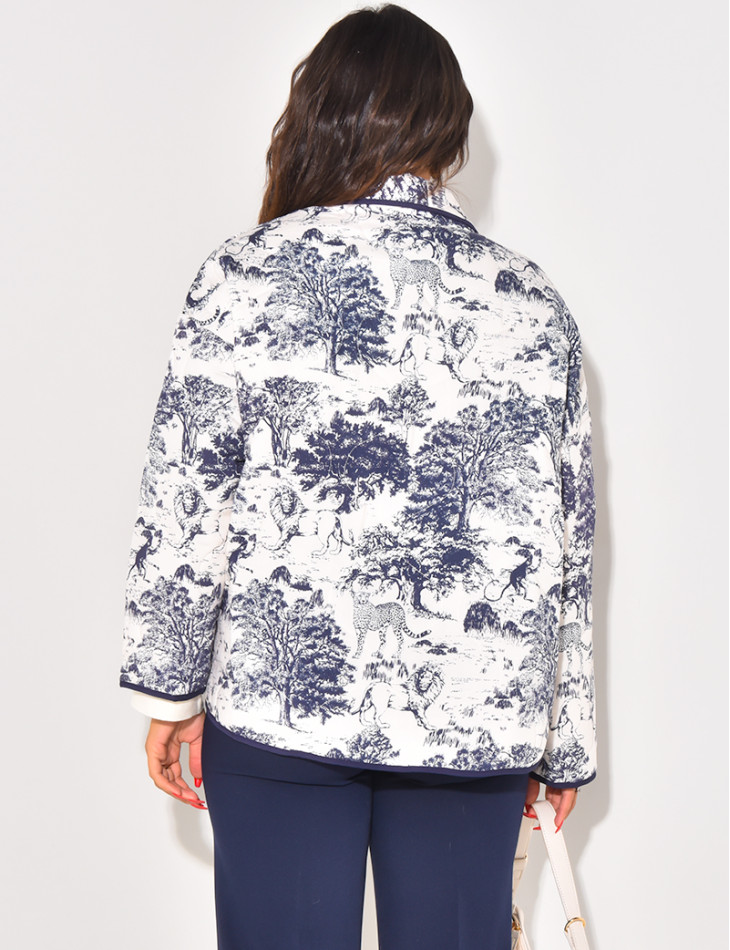 Gemusterte wasserdichte Jacke