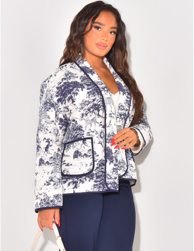 Veste imperméable à motifs