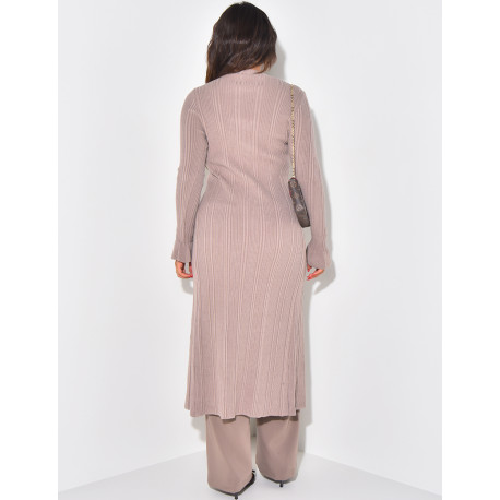 Lange Weste mit goldenen Knöpfen