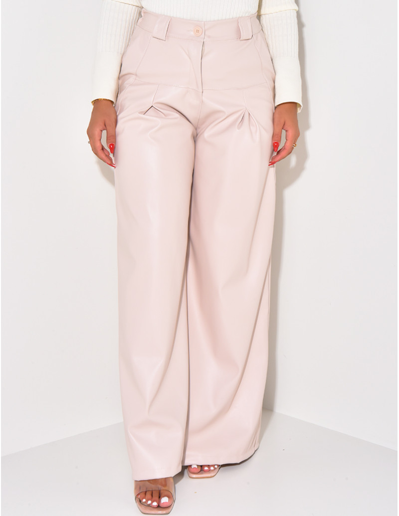 Pantalon en similicuir...