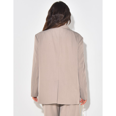 Blazer large à double boutonnières