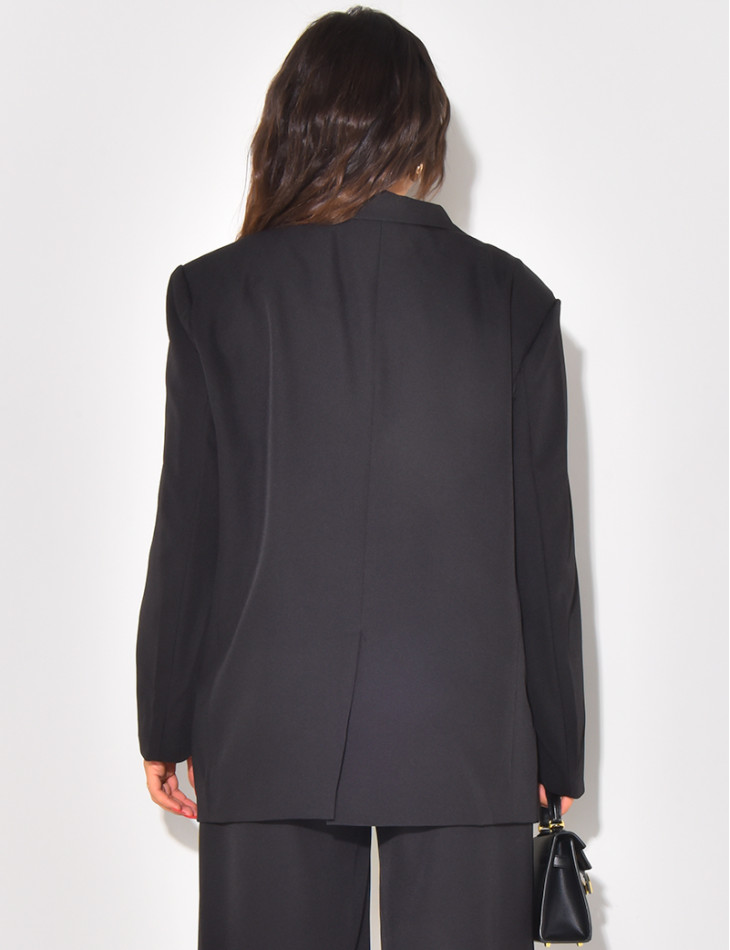 Wide double-breasted blazer