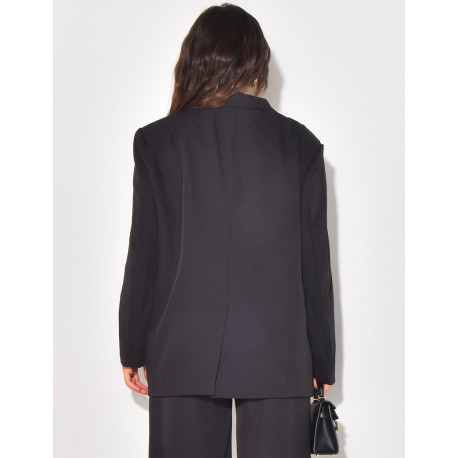 Wide double-breasted blazer