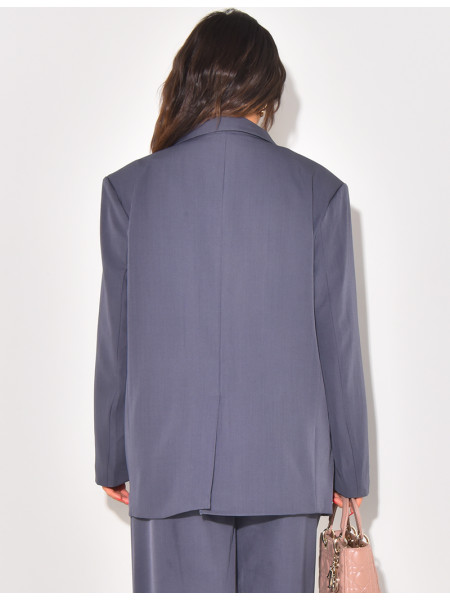 Blazer large à double boutonnières