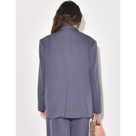 Blazer large à double boutonnières