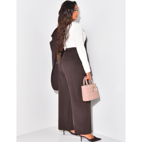 Tailored trousers with pleats