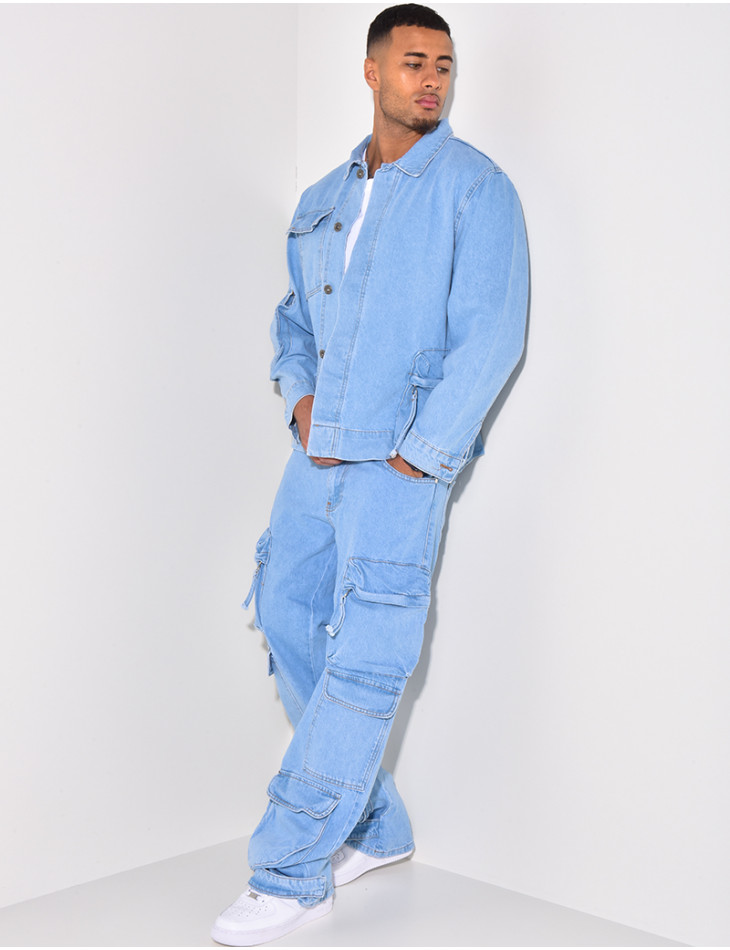 Ensemble jeans et chemise en jeans