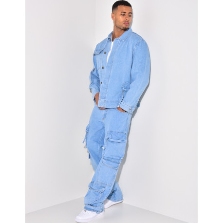 Ensemble jeans et chemise en jeans