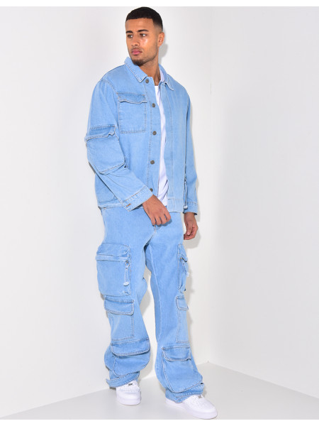 Ensemble jeans et chemise en jeans