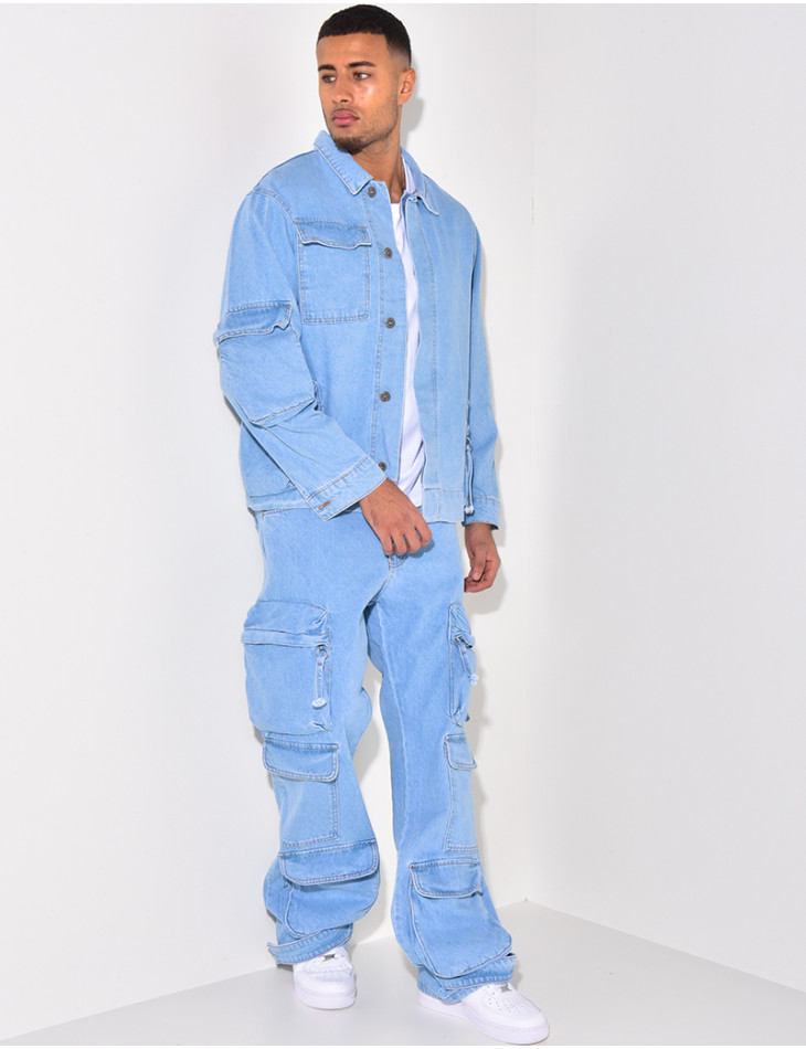 Ensemble jeans et chemise en jeans