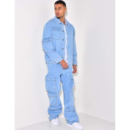 Ensemble jeans et chemise en jeans