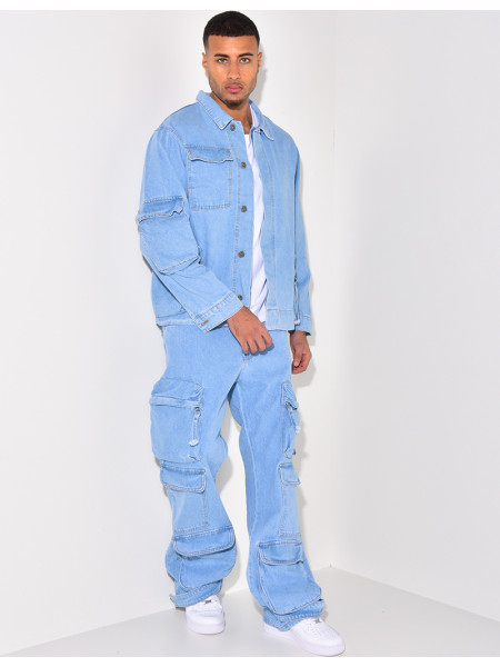 Ensemble jeans et chemise en jeans