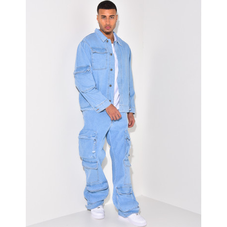 Ensemble jeans et chemise en jeans