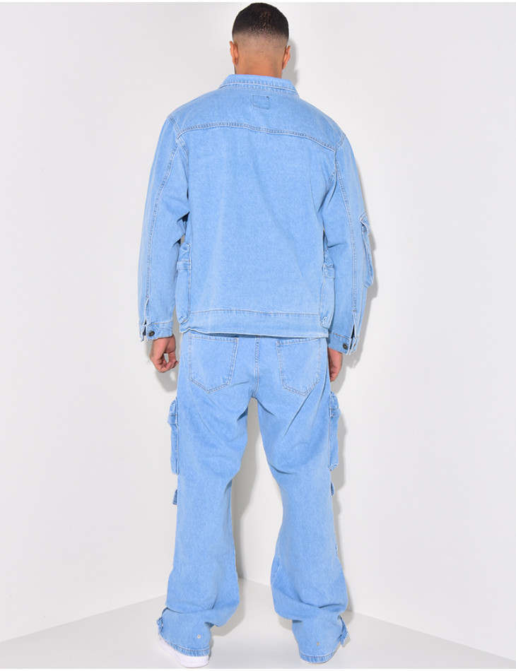 Ensemble jeans et chemise en jeans