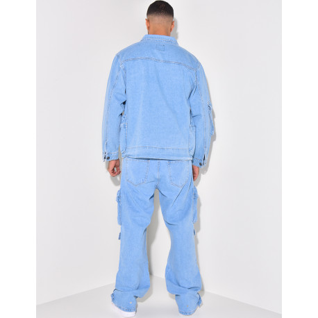 Ensemble jeans et chemise en jeans