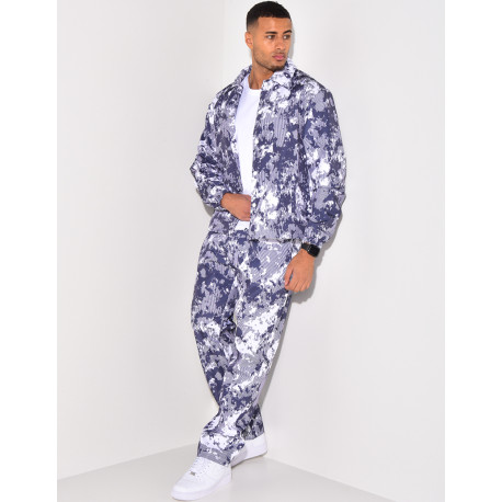 Ensemble pantalon et veste à motifs