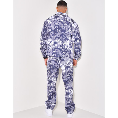 Ensemble pantalon et veste à motifs