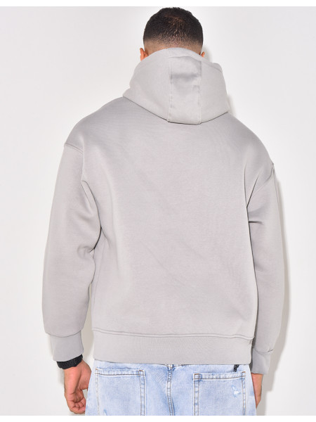 Sweat à capuche uni