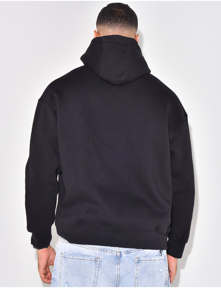 Sweat à capuche uni